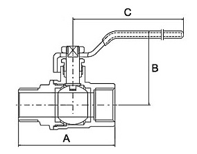 Купить Кран шаровый PF STANDARD 