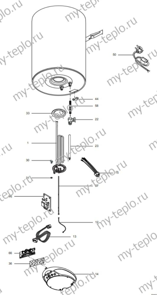 Запчасти Ariston ABS BLU ECO PW 30 V SLIM купить в Твери
